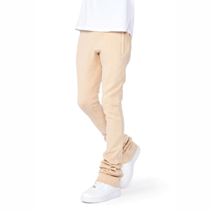 Mens Basic Flared Trousers OEM Manufacturer Stretch <b>Fabric</b> Wide Leg Design Ideal for <b>Retro</b> Streetwear or Casual Outfits - Product Image 1