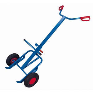 Chariot à fûts Variofit 200 litres, capacité de charge 250 kg, structure 1.6, à quatre roues, cadre fermé, personnalisable OEM pour usage industriel - Product Image 1