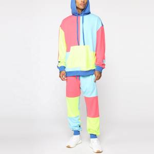 Sudaderas con capucha personalizadas de alta calidad, conjunto de sudaderas con capucha y pantalones de chándal de algodón 100%, chándales de calle para hombres - Product Image 5