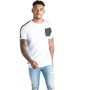 Vente en gros de t-shirts unis à col rond et manches courtes pour hommes, personnalisables, respirants, à séchage rapide, pour l'été, le sport, l'entraînement, la gym et le fitness, coupe ajustée - Product Image 1