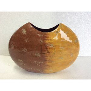 Jarrón Decorativo Hecho a Mano de Diseño de Mediados de Siglo, Jarrón Lacado para Centro de Mesa, Decoración del Hogar y Oficina, de Vietnam - Product Image 1