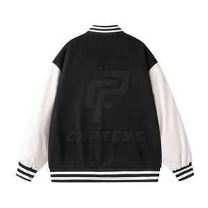 Veste Letterman à quantité minimale de commande basse pour l'extérieur Veste d'hiver Letterman à logo personnalisé à la mode pour hommes - Product Image 2