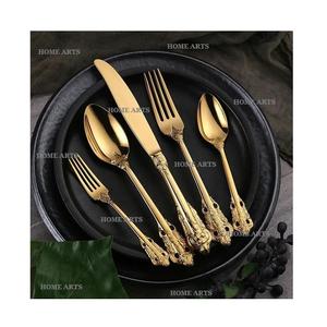 Ensemble de couverts de couleur or au design unique avec un ensemble de couverts en acier inoxydable de la plus grande qualité à un prix abordable - Product Image 3
