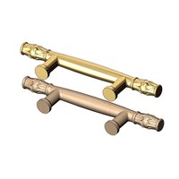 Grand paquet de 2 poignées de serrure décoratives rustiques longues de 6.1 pouces pour porte de grange et de balcon, ensemble de serrures pour porte en bois