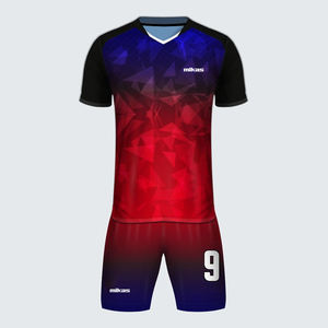 Vente en gros d'uniformes de football 100% polyester de haute qualité avec design et logo personnalisés, kit complet 2025 OEM pour hommes et femmes - Product Image 4