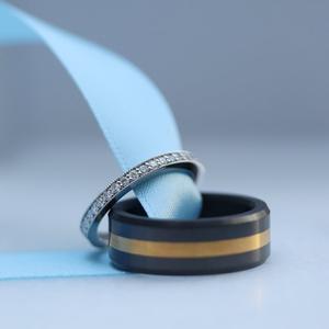 14K or blanc massif laboratoire de diamants de laboratoire créé diamant pleine éternité bague F couleur VS1 clarté pour la fabrication de bijoux - Product Image 4