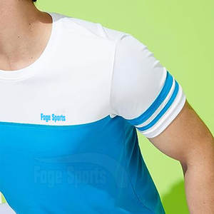 Logo personnalisé imprimé hommes Fitness t-shirt bas quantité minimale de commande Fitness porter tissu doux hommes ajusté t-shirt - Product Image 5