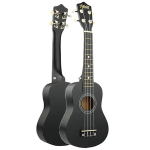 23 Inch Black Concert Ukulele <b>Kit</b> with Bag, Strap, Picks & Method <b>Book</b> | Midex UKX-233BK - Product Image 3