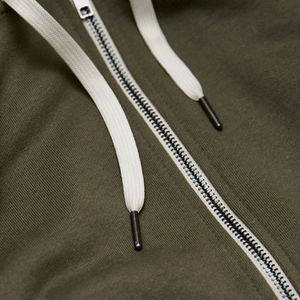 Streetwear de luxe survêtement Raglan manches longues fermeture éclair à capuche fabricant personnalisé survêtement zippé - Product Image 6