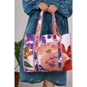 Sac fourre-tout matelassé Boho pour femme Sac à bandoulière imprimé élégant pour l'été et l'automne, idéal pour les sorties décontractées, le travail ou les voyages - Product Image 1