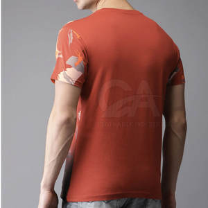 Camiseta de Sublimación para Hombre con Cuello Redondo, Camiseta de Sublimación con Diseño DE SU Propio Logotipo - Product Image 3