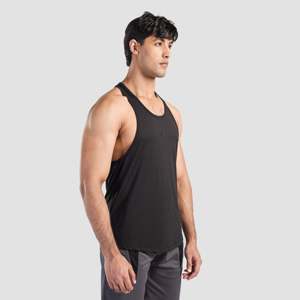 เสื้อกล้ามมีฮู้ด GA Ultimate Muscle Gym Vest สำหรับผู้ชาย ไซส์ XL ผ้าโพลีเอสเตอร์และสแปนเด็กซ์ สีดำล้วน - Product Image 3