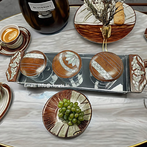 ชุดโถและถาดอะคริลิกคุณภาพสูงพร้อมฝาปิดสีขาวกล่องเก็บผลไม้แห้งพร้อมฝาปิดอะคริลิกสำหรับงานฝีมือ RF - Product Image 6