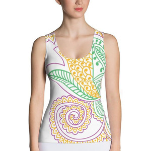 Camiseta sin mangas personalizada para mujer, camiseta sin mangas de poliéster con colores pastel, sublimación para mujer - Product Image 2