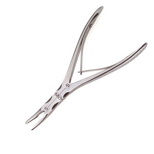 Rongeur à os manuel en acier inoxydable Beyer Stille incurvé 180 mm, pinces de coupe certifiées CE, instrument Surgiright classe I - Product Image 5