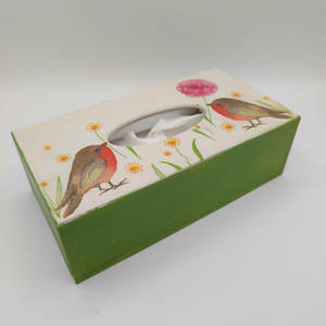 กล่องเก็บกระดาษเช็ดปากไม้เคลือบเอนาเมลงานฝีมือสุดคลาสสิก ขายดีที่สุด ใช้ได้หลากหลาย ราคาถูก MOQ ต่ำ - Product Image 3