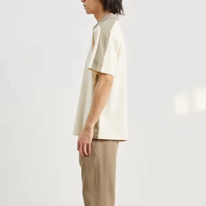 Polo décontracté respirant confortable hommes col personnalisé avec fermeture éclair grande taille polos pour hommes respirant - Product Image 3