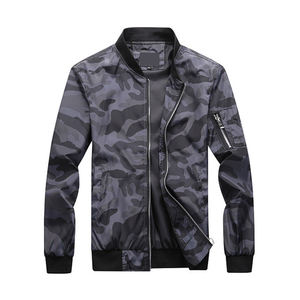 Chaqueta Bomber de nailon de alta calidad para hombre 2025, impermeable, transpirable, a prueba de viento para exteriores, elementos esenciales de primavera, cremallera frontal personalizada - Product Image 2