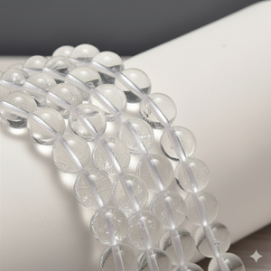 Wholesale Beadsnfashion 5mm Round <b>Clear</b> <b>Quartz</b> Beads White for DIY Jewelry <b>Bracelet</b> Necklace Earrings Making - Product Image 2