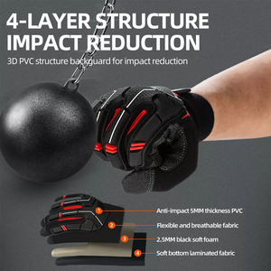 Gants de travail industriels robustes avec TPR résistant aux chocs et à la chaleur pour injecter des couleurs de feux de circulation en cuir synthétique - Product Image 2