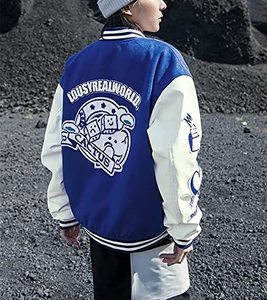 Blouson bombardier en laine pour femmes, nouvel uniforme d'université de mode, vestes de Baseball pour femmes, Streetwear surdimensionné S à 3XL, vente en gros - Product Image 2
