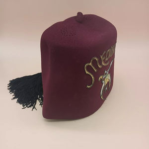 Chapeau Fez Vintage Shriners en feutre avec épingle et pompon 2026 Chapeau maçonnique de haute qualité personnalisé Meilleure vente Chapeau Fez très vendu - Product Image 3