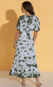 Casual Boho Tie-Dye Caftan Dress Eco-Friendly Breathable Midaxi Summer Mini Halter Neck Flared Hem Simple Sexy Style ODM Supply - Product Image 2