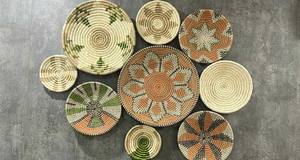 Best Offer Seagrass Plate Used to Store Food or <b>Hang</b> on <b>Wall</b> to Decorate Home, Available in All Sizes and Colors From Vietnam - Product Image 3