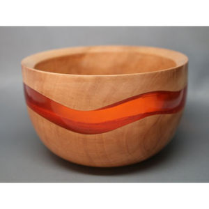 Artículos de hotel y restaurante, vajilla de buena calidad, cuenco decorativo para comida, cuenco para servir comida de madera y resina de La India - Product Image 1