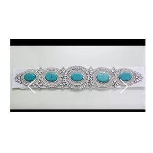 เข็มขัดลูกปัดทำด้วยมือสวยงามสำหรับผู้หญิงคอลเลกชันที่ไม่ซ้ำกันเพื่อเพิ่มชุดออกงาน - Product Image 1