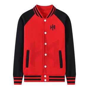 แจ็กเก็ตเลตเทอร์แมนผ้าฝ้าย100% สำหรับผู้ชายขนาดพลัสไซส์ปกตั้งโลโก้ด้านหน้า - Product Image 1