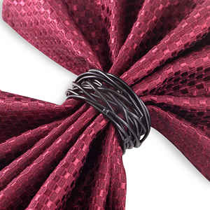 Brass <b>Napkin</b> Rings Antique <b>Silver</b> Finishing Premium Quality For Home And Wedding Tabletop Dining Decoration - Product Image 6