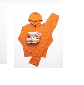 Chándales bordado personalizado parche desgastado hombre Unisex chándal 100% algodón Sudadera con capucha y pantalones de chándal conjunto chándales para hombre - Product Image 6