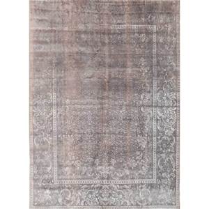 Aalam Hand Knotted Wool Silk Rugs Pink Purple Medallion Abstract Rectangle for Home Hallway-Pae-6130 Plush Living Room Carpet" - Product Image 1