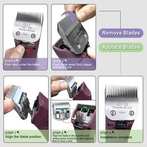 Lames en céramique de rechange détachables pour tondeuses et coupe-cheveux, longueur de coupe de 3/64 po à 3/8 po - Product Image 2