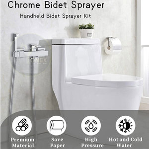 Robinet de douche WC dissimulé à haute pression, résistant à la rouille et en matériau durable, eau chaude et froide - Product Image 4