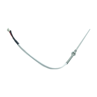 Sensor térmico PT1000 Clase B, tubo de fibra de vidrio RTD SUS304, cable de mica de 4 núcleos