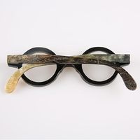 Lunettes de soleil à monture ronde de luxe pour hommes femmes corne de buffle claire véritable corne polie Style Animal élégant lunettes de soleil de Style Animal