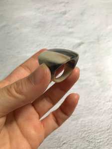 100% mejor calidad cuerno Natural anillo de cuerno de búfalo pulido fiesta joyería para aniversario de boda gran oferta Color cuerno Natural - Product Image 4