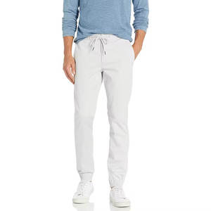 Pantalons de sport de couleur personnalisée, longue durée, pour hommes, en polyester et coton écologiques, respirants - Product Image 1