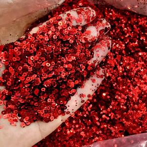Sparkly <strong>Red</strong> <strong>Sequins</strong> for DIY Projects, Clothing Embellishment, and Decoration - Product Image 3