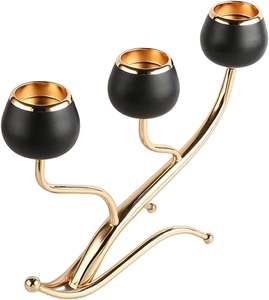 Chandeliers personnalisés Bougeoir à 5 Bras Support en Or Bougeoir Pendaison de Crémaillère Décor Candélabre Fait à la Main - Product Image 6