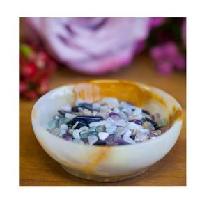 Bol décoratif en résine fabriqué à la main, surface lisse et brillante, look artistique élégant, idéal pour la décoration de la table à manger ou du salon - Product Image 4