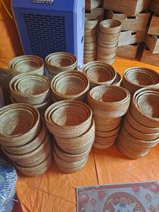 Bol à pain en rotin artisanal écologique du Vietnam Bol de fête durable personnalisable Panier en rotin artisanal de Bannenton - Product Image 2