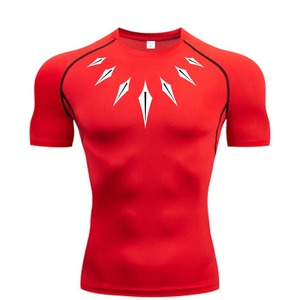 Nouveau 100% coton biologique personnaliser Jogging porter personnalisé 3D imprimé Gym Rash Guard haut de gamme conception hommes chemises - Product Image 1