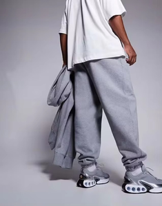 Pantalon de survêtement à capuche Jogger Sets Cargo Pants Tracksuits Unisex Sweat Suits 2 Piece Set 100% Cotton Custom Plain Gym Mens Tracksuit - Product Image 5