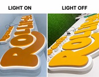 Enseigne lumineuse murale pour magasin, lettres en relief, enseignes extérieures, logo personnalisé LED, conception gratuite