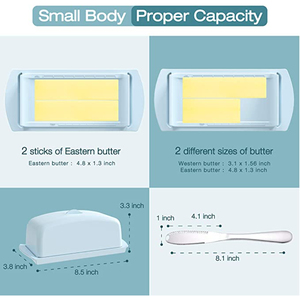Vaisselle de serveur de beurre de table récipient à beurre élégant pour la maison fournitures d'hôtel et de restaurant à prix compétitif - Product Image 4