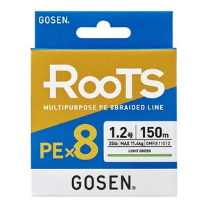 สายเบ็ดตกปลา GOSEN ROOTS PE×8 150-200-300 ม. (รุ่น: 0.6/0.8/1/1.2/1.5/2/3/4) - Product Image 2