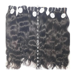 100% cabello virgen crudo indio con ondas naturales mechones de cabello de templo sin procesar con ondas suaves extremos gruesos y textura sin enredos - Product Image 2